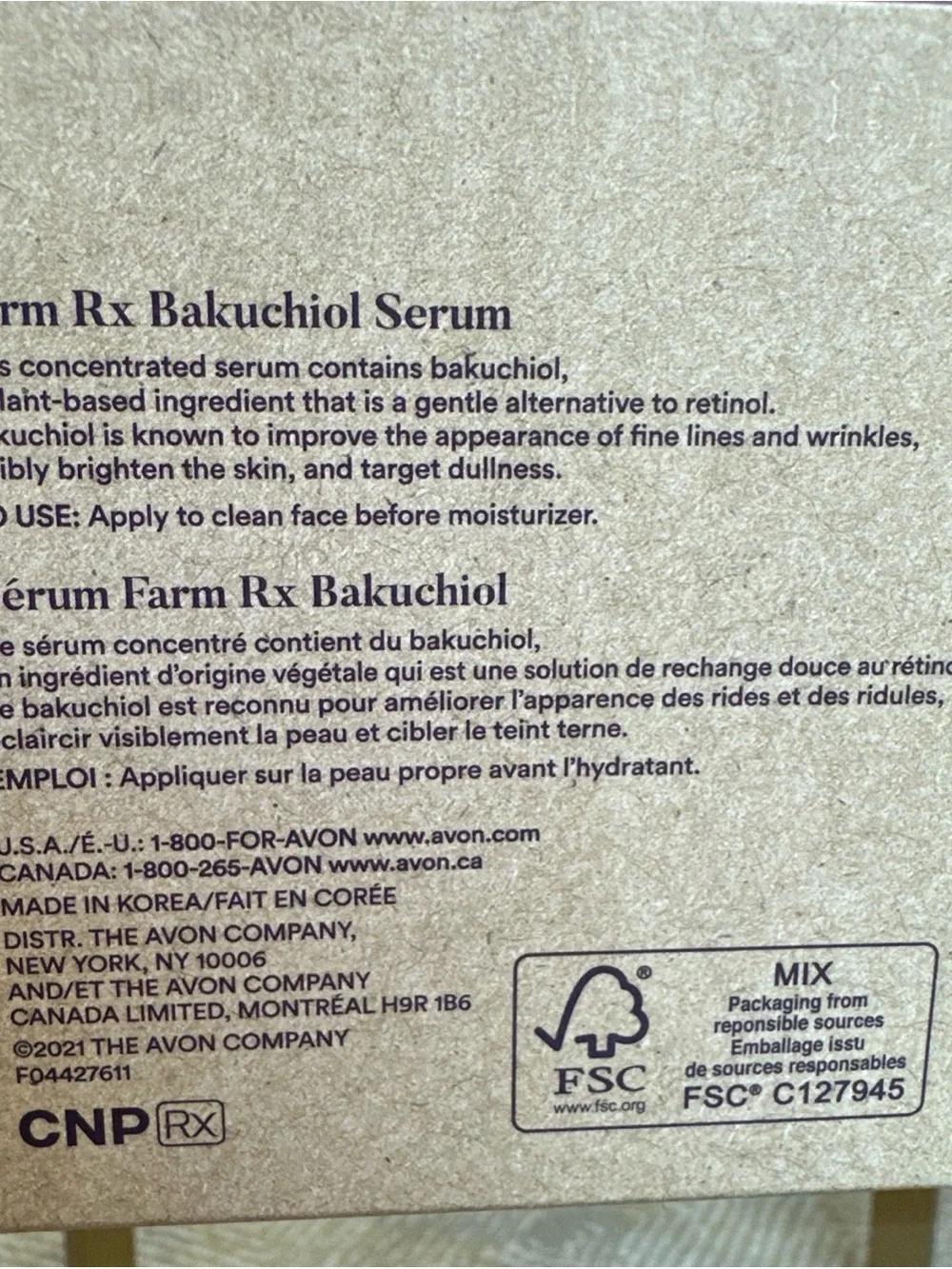 Avon Farm X Bakuchiol Serum